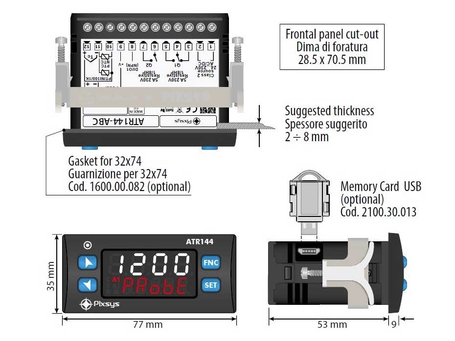 Bộ điều khiển nhiệt độ ATR144