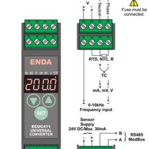 Kết nối điện bộ chuyển đổi tín hiệu đa năng Enda ECUC411