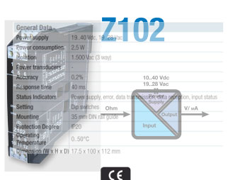 Bộ chuyển đổi Ohm MOhm sang mA và V Z102