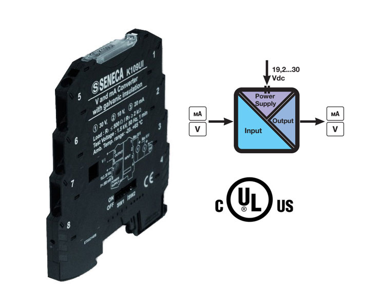 Bộ chuyển đổi cách ly tín hiệu Seneca K109UI