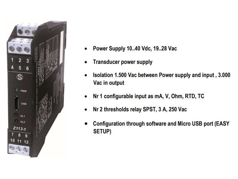 Bộ chuyển đổi tín hiệu sang relay Seneca Z113-1