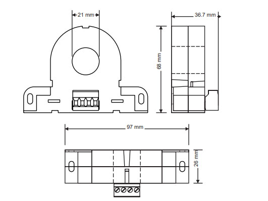 Biến dòng 4-20mA Seneca T201DC100