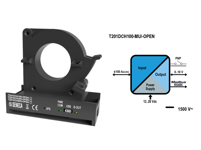 Bộ chuyển đổi dòng điện AC-DC sang Modbus T201DCH100-OPEN