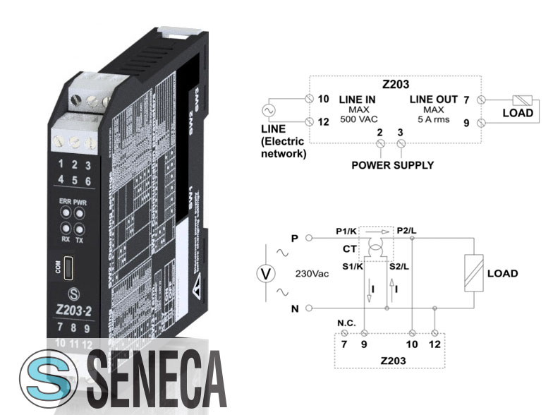 Bộ chuyển đổi nguồn sang 4-20mA và RS485 Z203-2