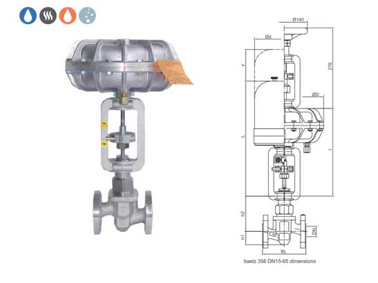 Van điều khiển inox Baelz 356