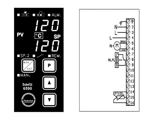 Bộ điều khiển nhiệt độ Baelz 6590