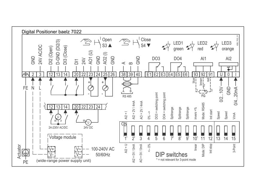 Thiết bị truyền động cho van baelz 373-E07-OSD-OSZ