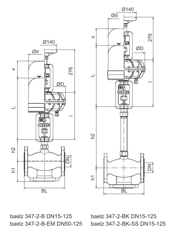 Van điều khiển Baelz 347 đến từ hãng Baelz/Germany