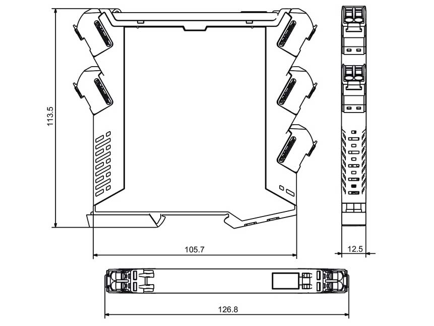 Bộ chuyển đổi tín hiệu TC sang mA ACT20P-TCI-2AO-P