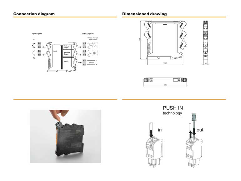 Bộ chuyển đổi tín hiệu TC sang mA ACT20P-TCI-2AO-P