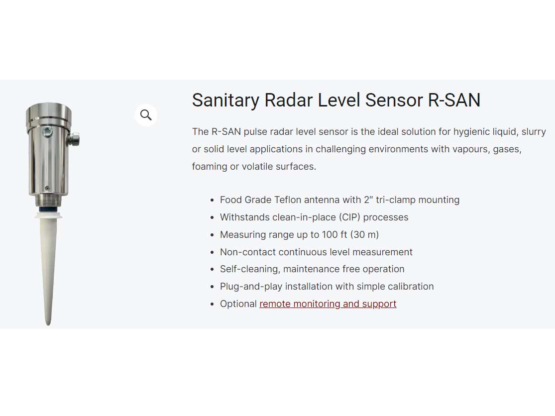 Cảm biến đo mức radar ABM R-SAN