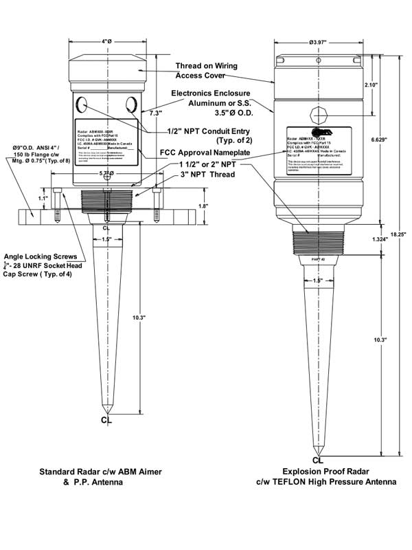 Cảm biến mức radar áp suất cao R-HPR