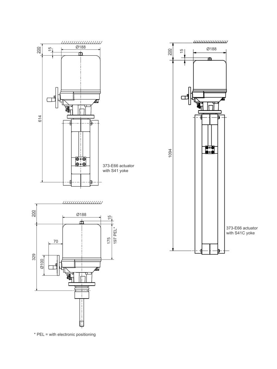 Thiết bị truyền động cho van Baelz 373-E66