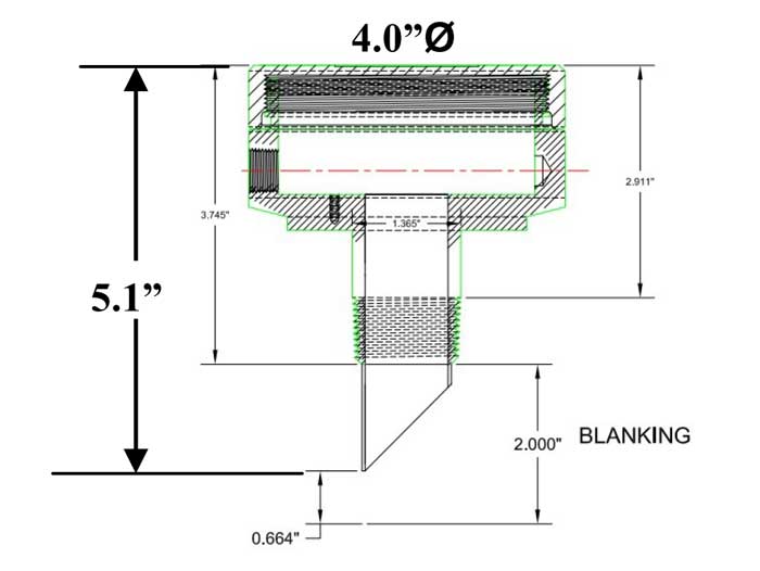 Cảm biến báo mức siêu âm mini ngắn UM-SB