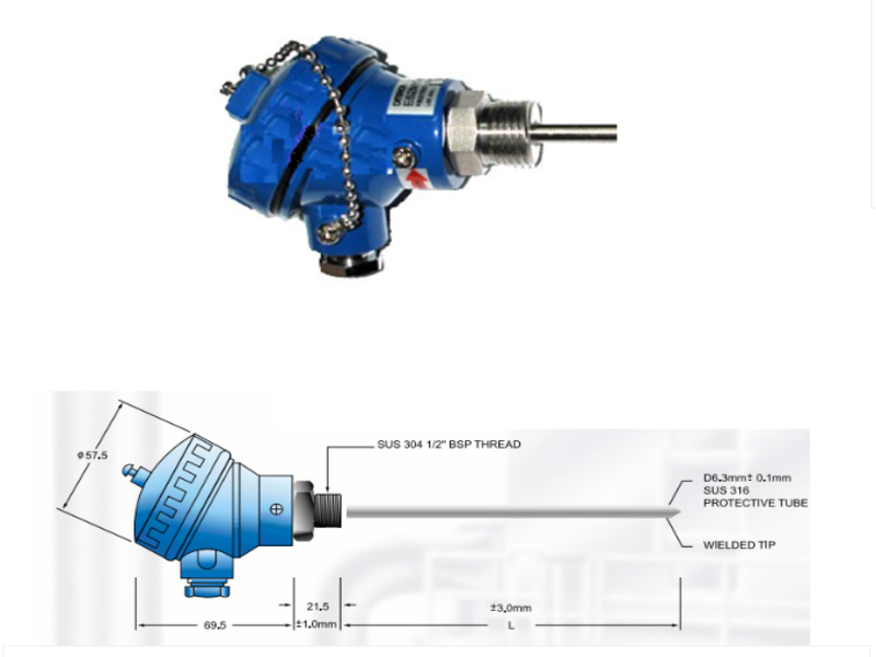 Cảm biến nhiệt độ PT100 Omron