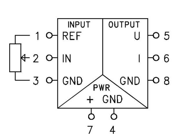 Bộ chuyển đổi tín hiệu biến trở sang analog CML-POT-UI