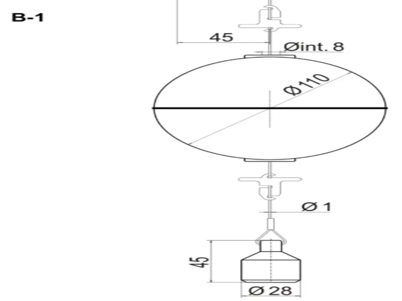 Bộ điều khiển chất lỏng dạng phao B-1