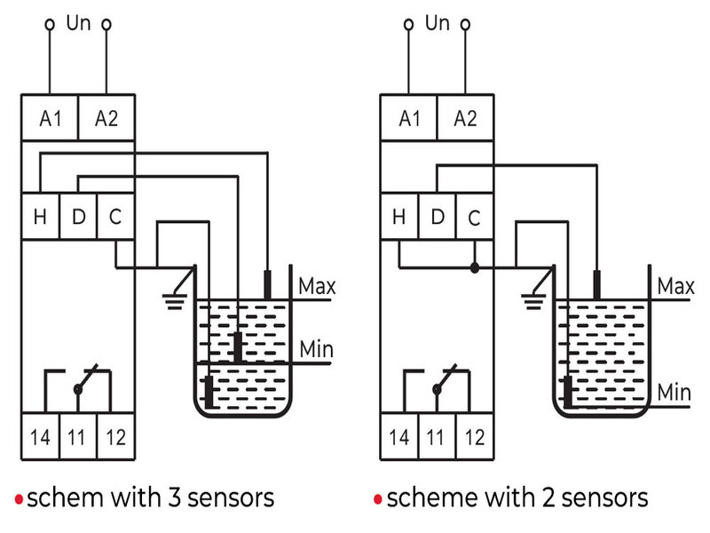 Bộ điều khiển chất lỏng bằng relay L-ED 2