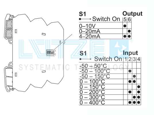 Bộ chuyển đổi tín hiệu PT100 2 dây sang 4-20mA