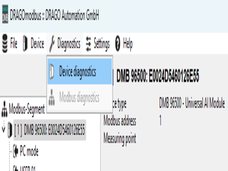 cài đặt thông số qua MODBUS