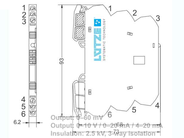 Bộ chuyển đổi tín hiệu 0-60mV sang 4-20mA