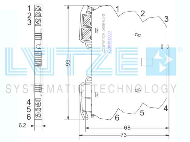 Bộ chuyển đổi tín hiệu nhiệt độ LCIS-WTCA-0839-62-S