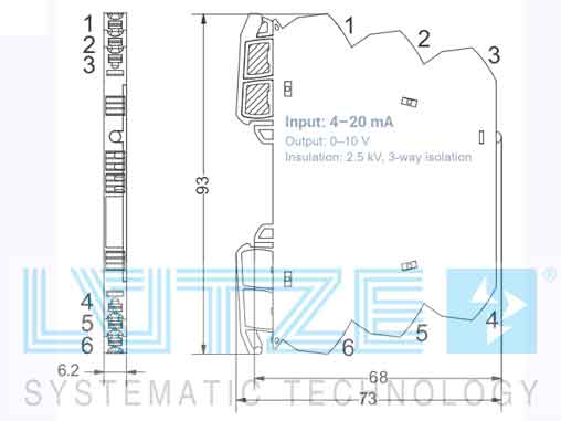 Bộ chuyển đổi cách ly tín hiệu LCIS-WAA-1536-62-PI