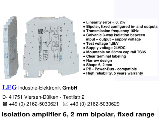 Bộ cách ly tín hiệu lưỡng cực TV11