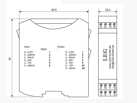 Bộ khuếch đại cách ly tín hiệu lưỡng cực TV17