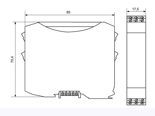 Bộ chuyển đổi tín hiệu nhiệt độ PT1