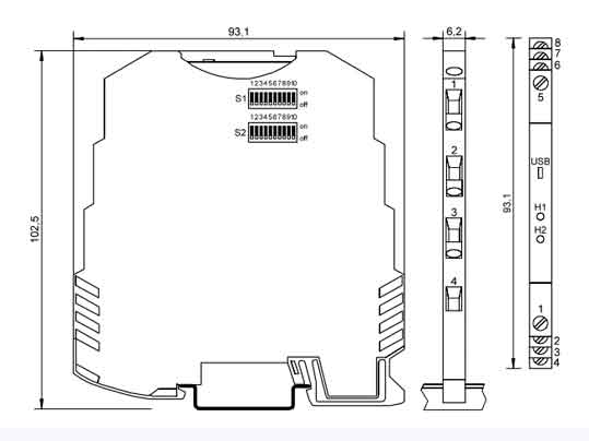 Bộ chuyển đổi tín hiệu nhiệt độ PT2