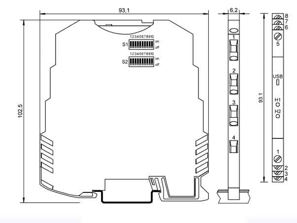 Bộ chuyển đổi tín hiệu nhiệt độ TM3