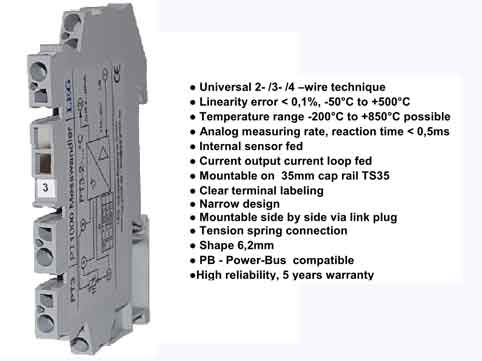 Bộ chuyển đổi tín hiệu PT100 sang 4-20mA PT3