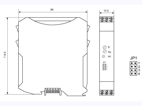 Bộ chuyển đổi tín hiệu mV sang relay GW2